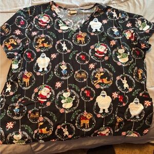 Festive Black Graphic T-Shirt